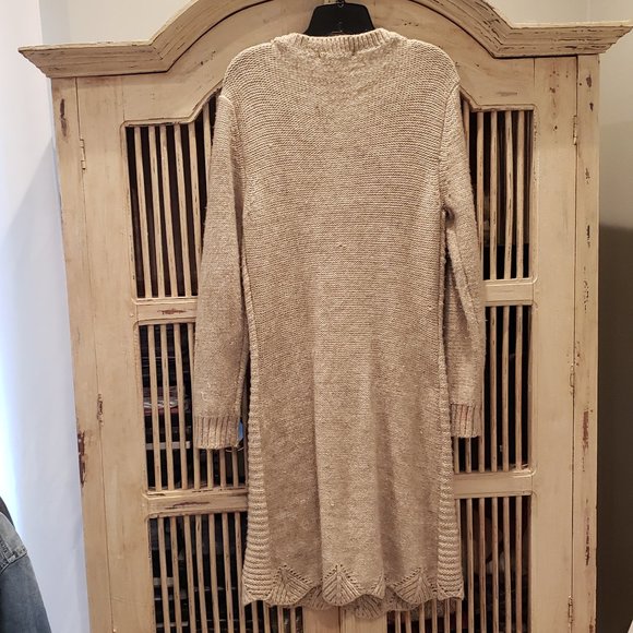 BCBG MaxAzria Cable Knit Button Down Cardigan - Picture 5 of 13